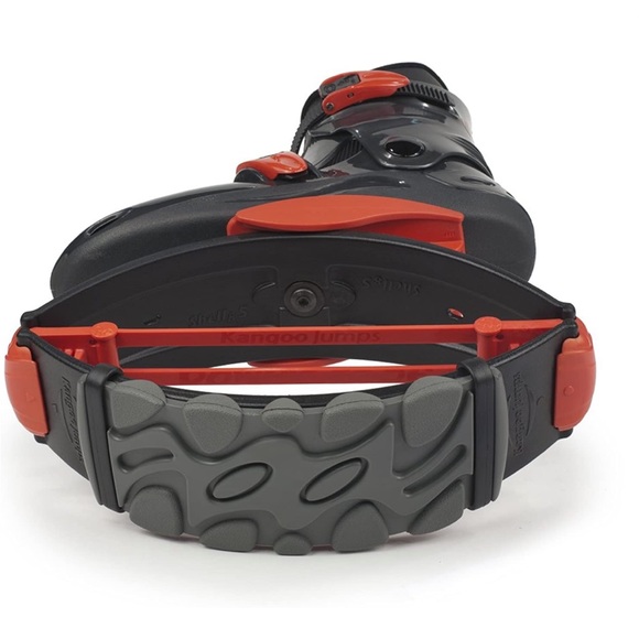 NEW super FUN Kids KJ Kangoo Jumps Power Shoes size 1-3 Titanium, Black & Red - Picture 9 of 10